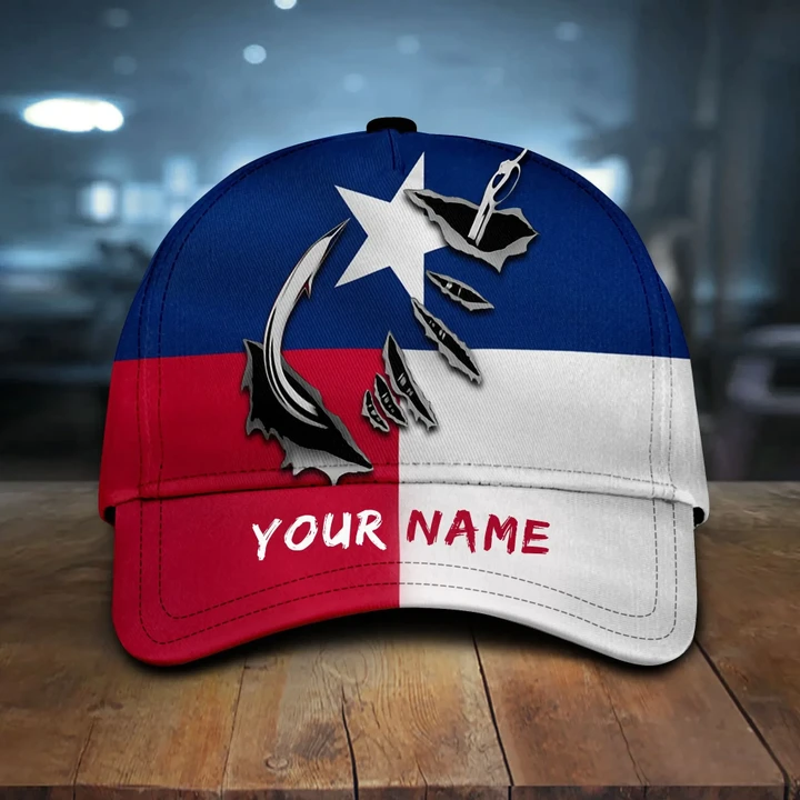 PERSONALIZED NAME TEXAS FISHING  Cap KNV-30CT46
