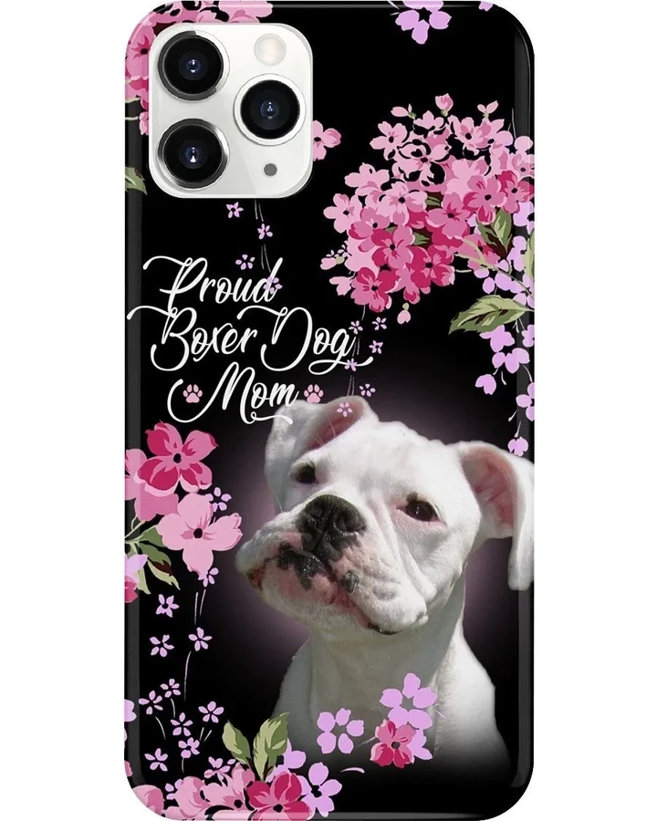PROUD WHITE BOXER DOG MOM Phonecase DHL-24NQ012 Apparel Fuel iPhone 12 / 12 Pro Case Gloss -