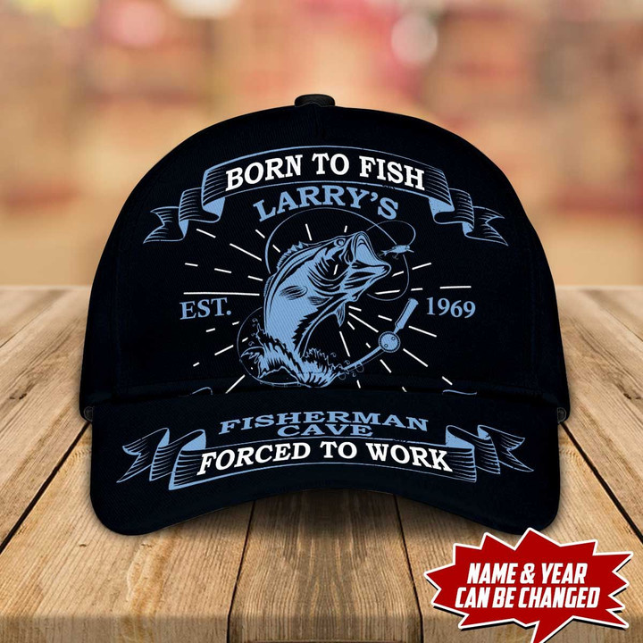 Born To Fish Personalized Cap nla-30tp041