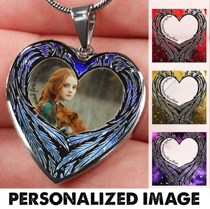 Always on my mind Forever in my heart Personalized Necklace ShineOn Fulfillment