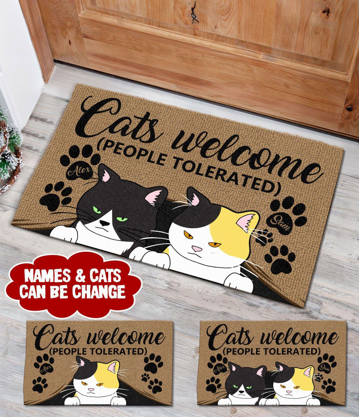 Personalized Cat Doormat Full Printing Area Rug Templaran.com - Best Fashion Online Shopping Store