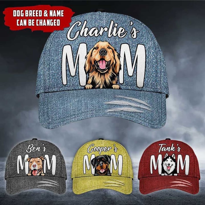 Personalized Dog Mom Classic Caps nla-30vn006