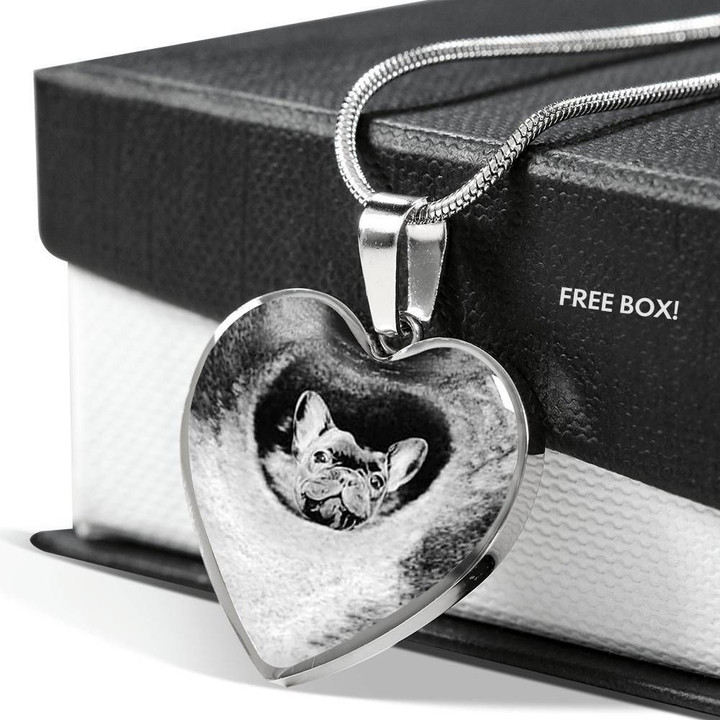 French Bulldog KNV-18DD017 Jewelry ShineOn Fulfillment Luxury Necklace (Silver) No