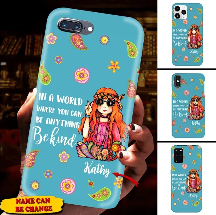Personalized In A World Where You Can Be Anything Be Kind Phonecase Phonecase FUEL