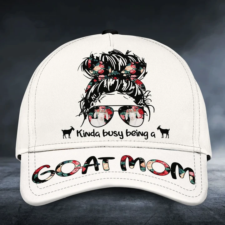Kinda Busy Being a Goat Mom Classic Caps