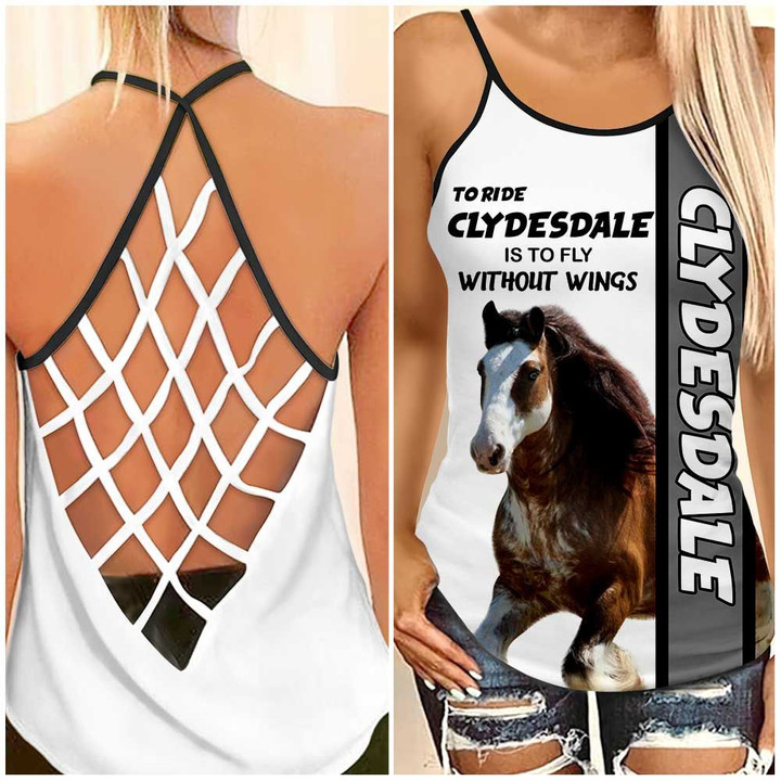 Clydesdale horse Cross Tank Top Ntk-35tp008