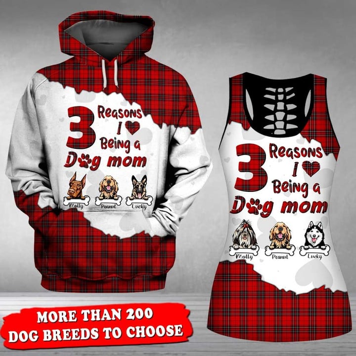 Personalized Dog The Reason I Love Being A Dog Mom 3D Full Printing Hoodie Hoodie 3D 3D Tee Art