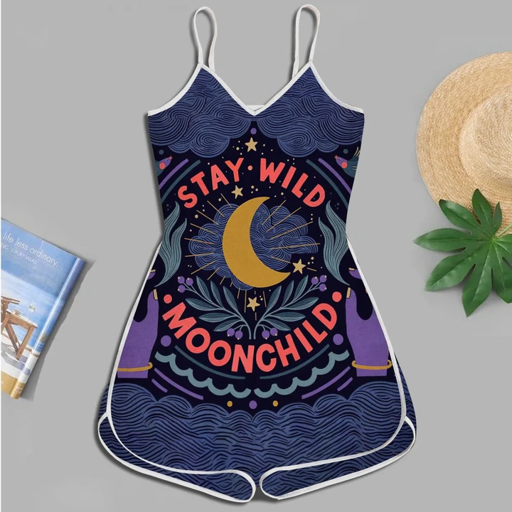STAY WILD MOON CHILD 3D Full Printing JUMPSUIT