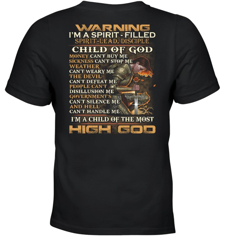 Warning I Am A Spirit - Filled A Child Of The Most High God Knight Templar T-Shirt