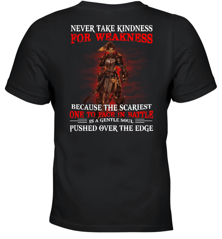 Never Take Kindness For Weakness Standing Knight Templar T-shirt