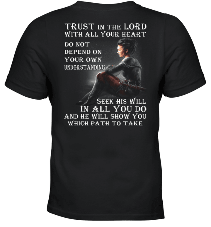 Trust In The Lord With All Your Heart Knight Templar T-Shirt