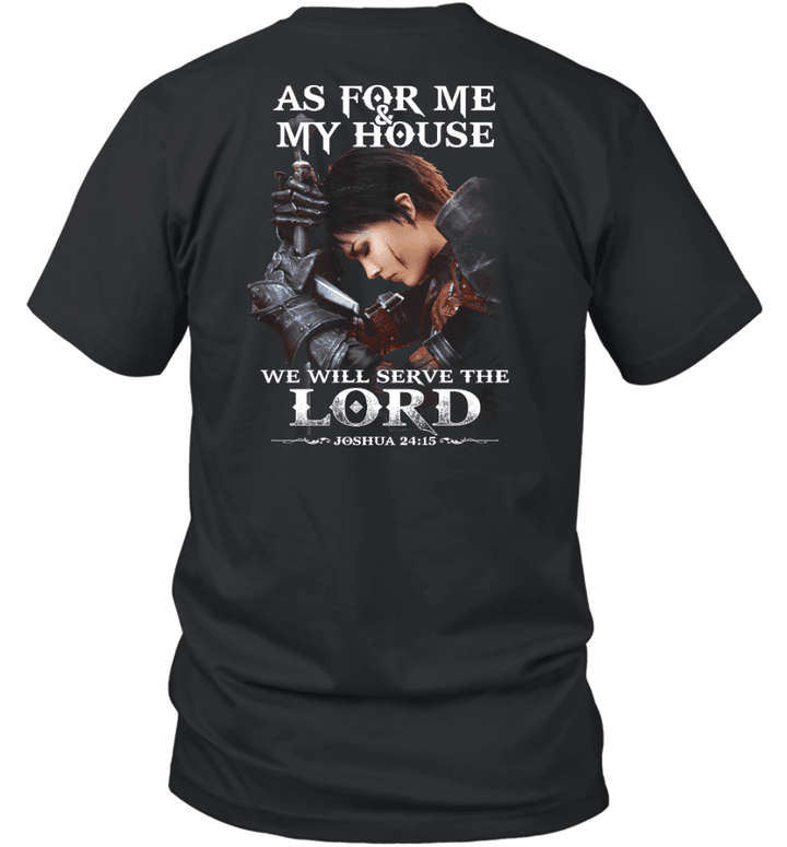 As For Me And My House We Will Serve The Lord Knight Templar T-shirt