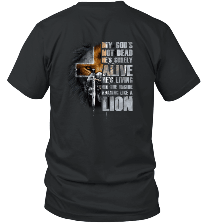 My Gods Not Dead Lion Christian Warrior Of Christ T-shirt