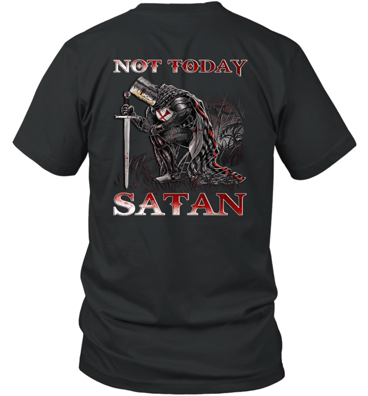 Not Today Satan Knight Templar T-shirt