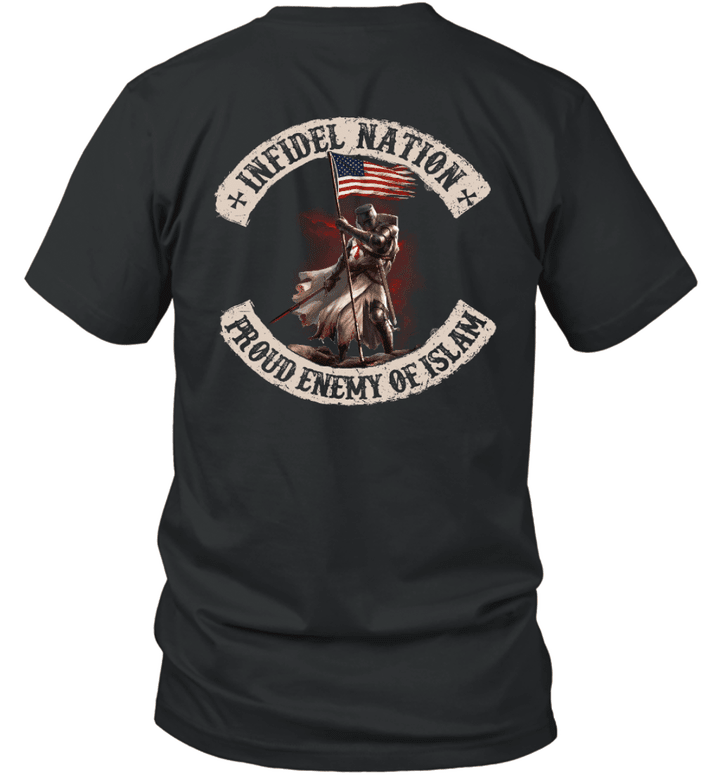 American Infidel Nation Knight Templar T-shirt