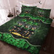 DACHSHUND Quilt Bedding Set Shamrock Pro V1 [ID3-N] | Quilt, 2 Pillow covers, Comforter, Bed Sheet Set