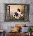 English Springer Spaniel - CANVAS Window Art [ID3-T] | Framed, Best Gift, Pet Lover, Housewarming, Wall Art Print, Home Decor