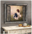 English Springer Spaniel - CANVAS Window Art [ID3-T] | Framed, Best Gift, Pet Lover, Housewarming, Wall Art Print, Home Decor