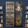 Boxer - CANVAS Dog Are God's Way of proving [ID3-D] | Framed, Best Gift, Pet Lover, Housewarming, Wall Art Print, Home Decor