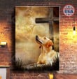 LABRADOR - CANVAS DOG Looking Up [ID3-D] | Framed, Best Gift, Pet Lover, Housewarming, Wall Art Print, Home Decor