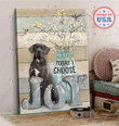 GREAT DANE - CANVAS Today I Choose Joy | Framed, Best Gift, Pet Lover, Housewarming, Wall Art Print, Home Decor