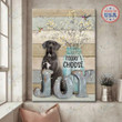 GREAT DANE - CANVAS Today I Choose Joy | Framed, Best Gift, Pet Lover, Housewarming, Wall Art Print, Home Decor