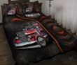 TRUCKER Quilt Bedding Set Carbon Pattern [ID3-D] | Quilt, 2 Pillow covers, Comforter, Bed Sheet Set, Trucker Gifts, Trucker Bedspread