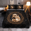 GERMAN SHEPHERD Quilt Bedding Set Man Circle Pattern [ID3-T] | Quilt, 2 Pillow covers, Comforter, Bed Sheet Set