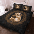 GERMAN SHEPHERD Quilt Bedding Set Man Circle Pattern [ID3-T] | Quilt, 2 Pillow covers, Comforter, Bed Sheet Set