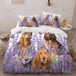 BLOODHOUND Bedding Set Purple Flower [ID3-D] | Duvet cover, 2 Pillow Shams, Comforter, Bed Sheet