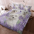 MALTESEBedding Set Purple Flower | Duvet cover, 2 Pillow Shams, Comforter, Bed Sheet