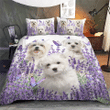MALTESEBedding Set Purple Flower | Duvet cover, 2 Pillow Shams, Comforter, Bed Sheet