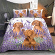 VIZSLA Bedding Set Purple Flower [ID3-P] | Duvet cover, 2 Pillow Shams, Comforter, Bed Sheet