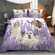 ENGLISH SETTER  Bedding Set Purple Flower [ID3-N] | Duvet cover, 2 Pillow Shams, Comforter, Bed Sheet