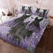SCOTTISH TERRIER Bedding Set Purple Flower [ID3-N] | Duvet cover, 2 Pillow Shams, Comforter, Bed Sheet