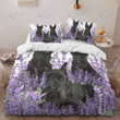 SCOTTISH TERRIER Bedding Set Purple Flower [ID3-N] | Duvet cover, 2 Pillow Shams, Comforter, Bed Sheet
