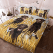 LABRADOR Bedding Set Wheat Flower [ID3-D] | Duvet cover, 2 Pillow Shams, Comforter, Bed Sheet