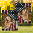  GOLDEN RETRIEVER - Flag Patriot American [ID3-D] | House Garden Flag, Dog Lover, New House Gifts, Home Decoration