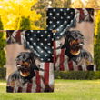  ROTTWEILER - Flag Patriot American [ID3-D] | House Garden Flag, Dog Lover, New House Gifts, Home Decoration