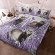 FERRET Bedding Set Purple Flower [ID3-N] | Duvet cover, 2 Pillow Shams, Comforter, Bed Sheet