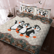 PENGUIN Quilt Bedding Set Mandala | Quilt, 2 Pillow covers, Comforter, Bed Sheet Set