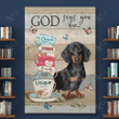 DACHSHUND - CANVAS God Says You Are [ID3-T] | Framed, Best Gift, Pet Lover, Housewarming, Wall Art Print, Home Decor
