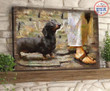 DACHSHUND - CANVAS Walking with Jesus [ID3-T] | Framed, Best Gift, Pet Lover, Housewarming, Wall Art Print, Home Decor