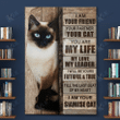 SIAMESE CAT - CANVAS I'm Your Friend [ID3-D] | Cat lover canvas, Canvas art wall decor, Home Decor, Siamese Cat Gift