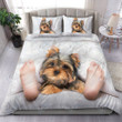 YORKSHIRE TERRIER Bedding Set Sleep Together [ID3-D] | Duvet cover, 2 Pillow Shams, Comforter, Bed Sheet