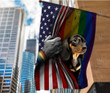  DACHSHUND - Flag Rainbow Pride [ID3-N] | House Garden Flag, Dog Lover, New House Gifts, Home Decoration
