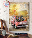 DACHSHUND - CANVAS God Bless Your Home [ID3-P] | Framed, Best Gift, Pet Lover, Housewarming, Wall Art Print, Home Decor