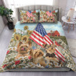 Yorkshire  Bedding Set Beautiful Patriotic Floral [ID3-N] | Duvet cover, 2 Pillow Shams, Comforter, Bed Sheet