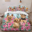 Yorkshire  Bedding Set Hibiscus Beach [ID3-N] | Duvet cover, 2 Pillow Shams, Comforter, Bed Sheet