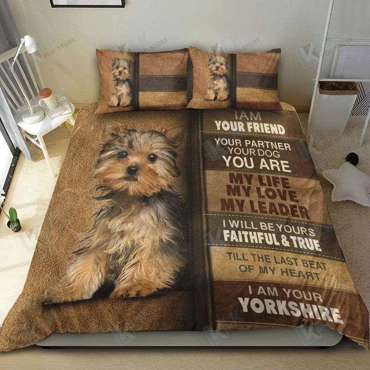 YORKSHIRE Bedding Set I am Your Friend [ID3-P] | Duvet cover, 2 Pillow Shams, Comforter, Bed Sheet